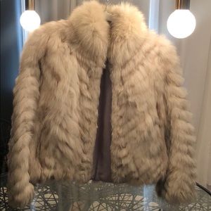Vintage White Fox Coat